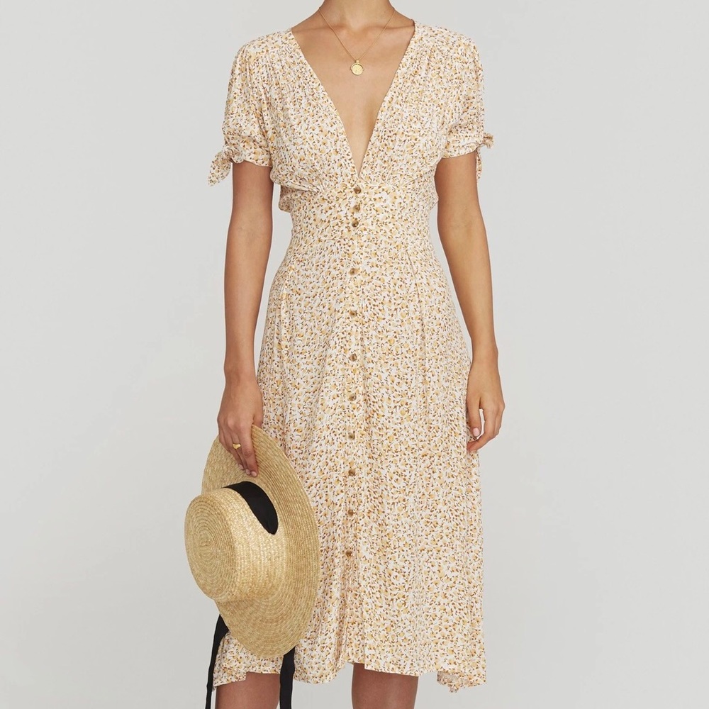 Faithfull the Brand Billie Midi Dress Floral